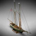 Kit de construit corabie din lemn Flying Fish scara 1:100
