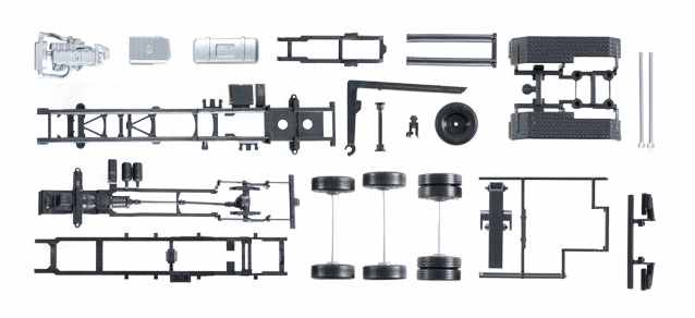084277 Kit 2x sasiu Mercedes-Benz Actros cu rola brat cinematic - imagine 1