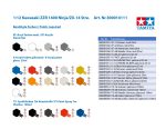 Kit de construit motocicleta Kawasaki Ninja ZZR 1400/ZX-14 1:12 - imagine 3