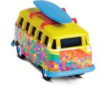 Minimasina RC cu telecomanda VW T1 Bus Flower Power, Lumina LED,  2.4Ghz, Lungime 4 cm, Scara 1:87, 8+ - imagine 4
