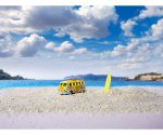 Minimasina RC cu telecomanda VW T1 Bus Flower Power, Lumina LED,  2.4Ghz, Lungime 4 cm, Scara 1:87, 8+ - imagine 13