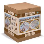 Puzzle din lemn Harta antica Nova Terrarum , 700 piese, Dimensiune 51.9 cm x 37.5 cm, 14+ - imagine 3