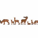Set figurine HO Cerbi 8 buc