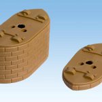 Pilon de pod pentru modelism, 5 bucăți, fiecare de 0,5 cm înălțime