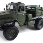 Camion RC cu telecomanda URAL, Lungime 41 cm, Scara 1:16, Tractiune 6WD, Lumini LED fata, RTR, 8+