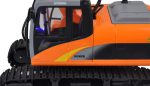 Excavator RC cu telecomanda G211E, Lungime 80 cm, Scara 1:14, Sunete, Lumini, 2.4 Ghz, 10 canale, Mod Demo, 8+ - imagine 5