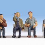 Set figurine H0, muncitori in pauza