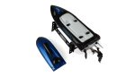 Barca RC cu telecomanda Blue Barracuda V3, Lungime 35 cm, 2,4 GHz, Viteza 25 km/h, Raza 150m, LED, Racire pe apa, RTR, 8+ - imagine 4