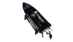 Barca RC cu telecomanda Blue Barracuda V3, Lungime 35 cm, 2,4 GHz, Viteza 25 km/h, Raza 150m, LED, Racire pe apa, RTR, 8+ - imagine 5