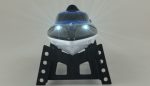 Barca RC cu telecomanda Blue Barracuda V3, Lungime 35 cm, 2,4 GHz, Viteza 25 km/h, Raza 150m, LED, Racire pe apa, RTR, 8+ - imagine 3