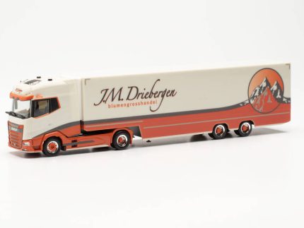 Macheta camion DAF XG+ cu semiremorca frigorifica „JMDRIEBERGEN“
