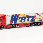 Macheta camion Mercedes-Benz Actros Bigspace '18 cu semiremorca frigo 15m „WIRTZ POPART“
