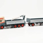 Macheta camion Scania CR 20 HD cu macara si remorca „VERHEUL“
