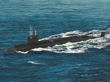Kit de construit submarin SSN-21 USS Sea Wolf 1:700