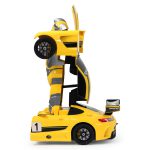 Masina RC cu telecomanda Mercedes-Benz AMG GT3 Performance galbena, care se transforma in robot, Scara 1:14, 2.4 Ghz, Lumina Led, Sunet, 8+ - imagine 6