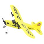 Avion RC cu telecomanda Piper J3 Cub, Gyroscop care stabilizeaza zborul, Lungime 25.5 cm, Anvergura aripi 31 cm, 2,4Ghz, 2 canale, RTF, 14+ - imagine 6