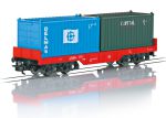 Vagon cu incarcatura 2 containere 20 ft, Marklin start up