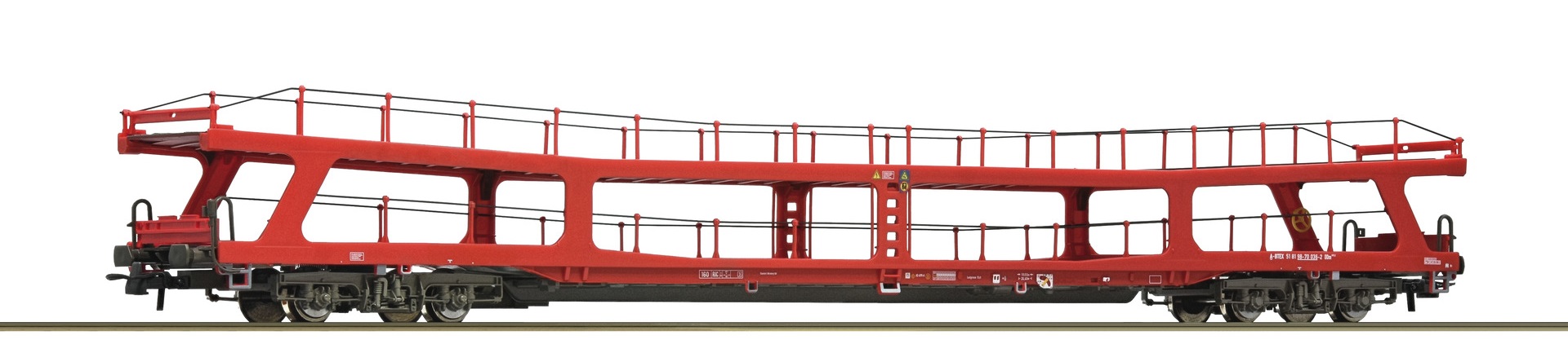 77047-2 Vagon transport auto, tip DDm, BTE Epoca VI - imagine 1