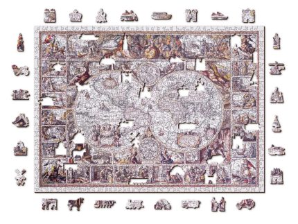 Puzzle din lemn The Age of Exploration, 750 piese, Dimensiune 51.9 cm x 37.5 cm, 14+
