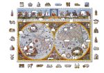 Puzzle din lemn The Nova Terrarum Antique, 1000 piese, Dimensiune 51.9 cm x 37.5 cm, 14+