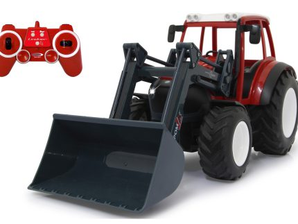 Tractor RC cu telecomanda Lindner Geotrack, Lungime 42.5 cm, Scara 1:16, cupa de incarcator, 2.4 Ghz, 6+